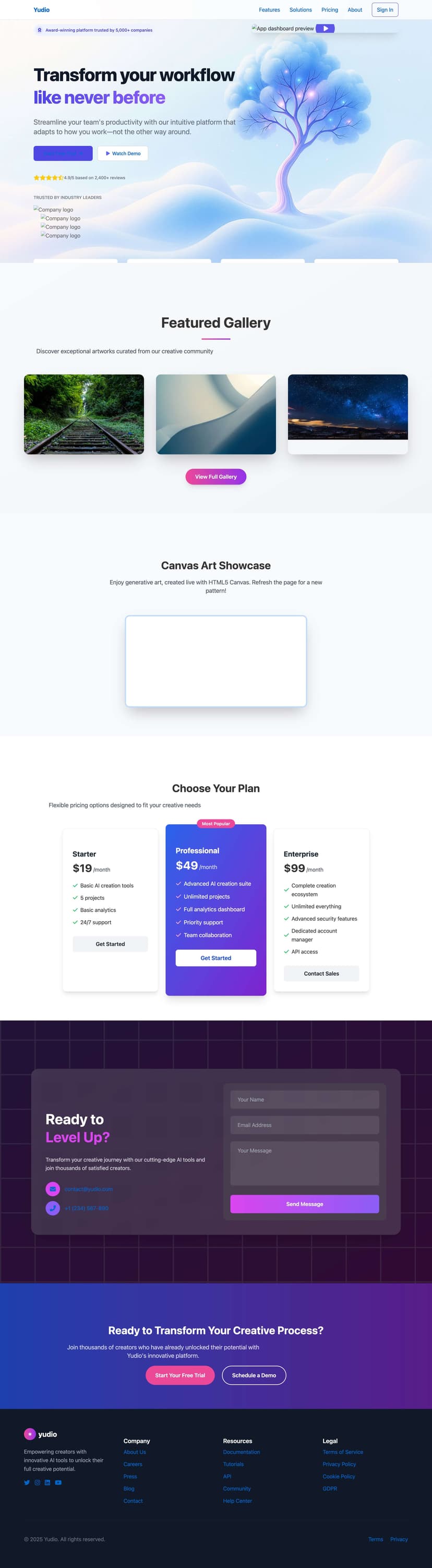 Landing page design _boltweb