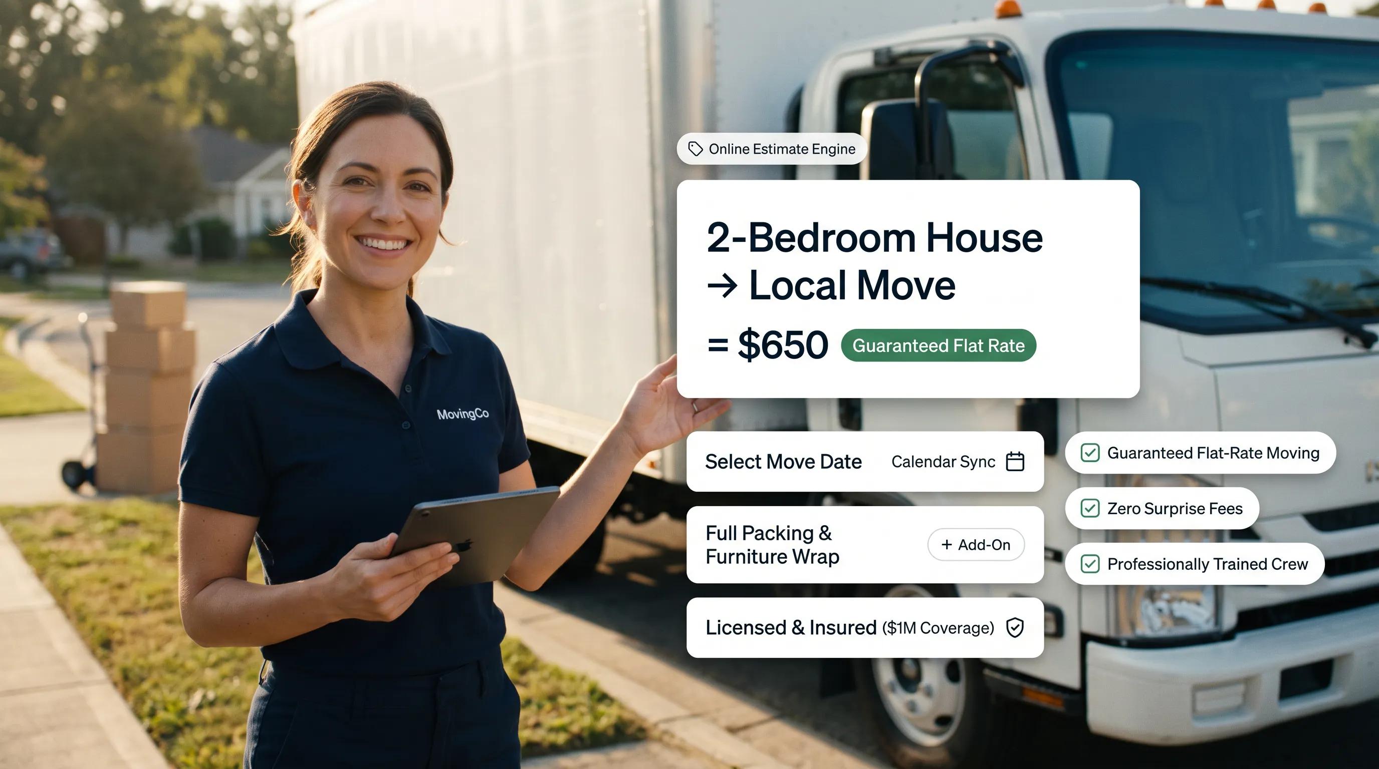 Website Builder for a Moving Company: Win Local Searches